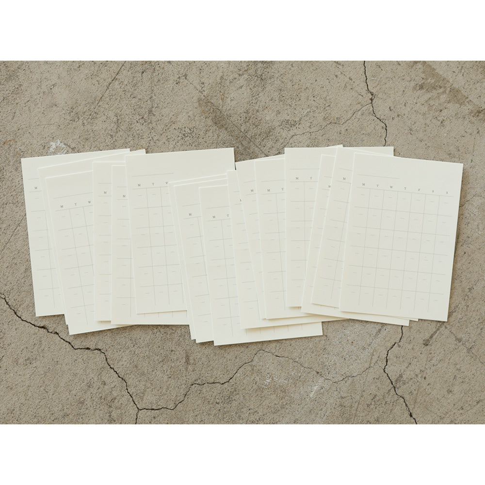 MD Monthly Undated Diary Sticker Sheets Small