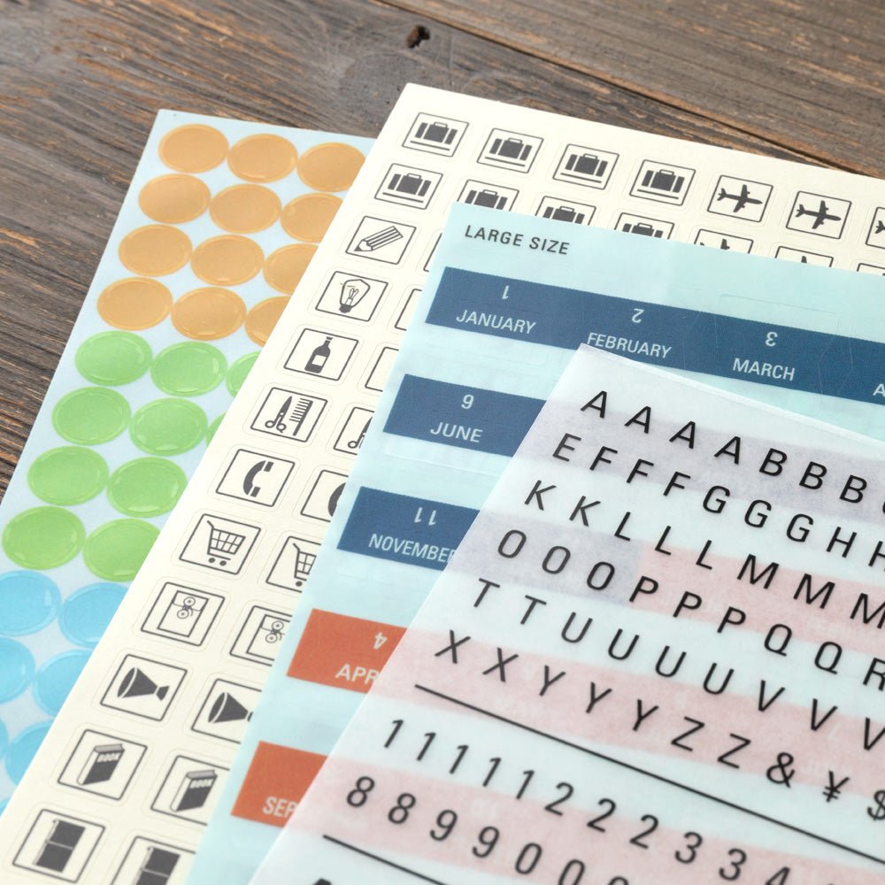 TRAVELER'S notebook 6 Sheet Sticker Set for 2026 Diary
