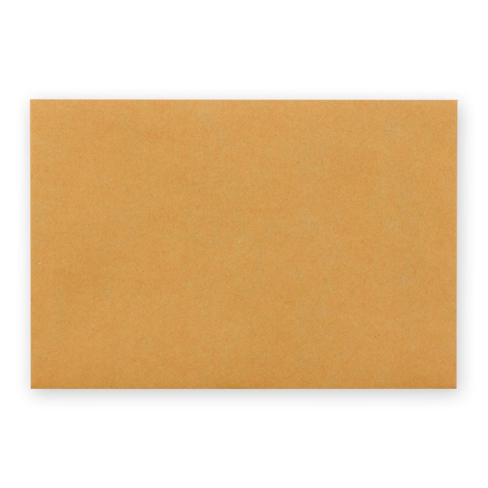 TRAVELER'S COMPANY KRAFT ENVELOPE M Orange Horizontal with Button and String Closure