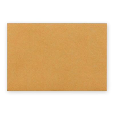 TRAVELER'S COMPANY KRAFT ENVELOPE M Orange Horizontal with Button and String Closure