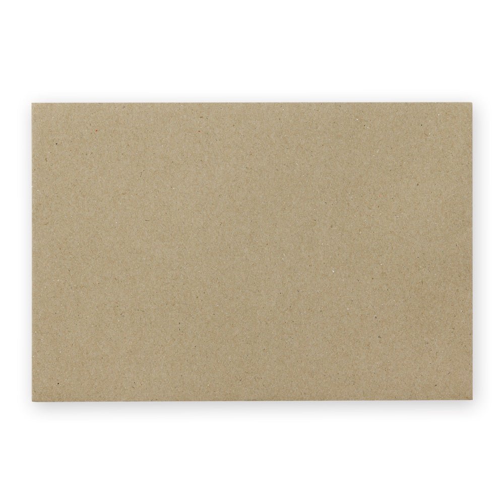 TRAVELER'S COMPANY KRAFT ENVELOPE M Brown Horizontal with Button and String Closure