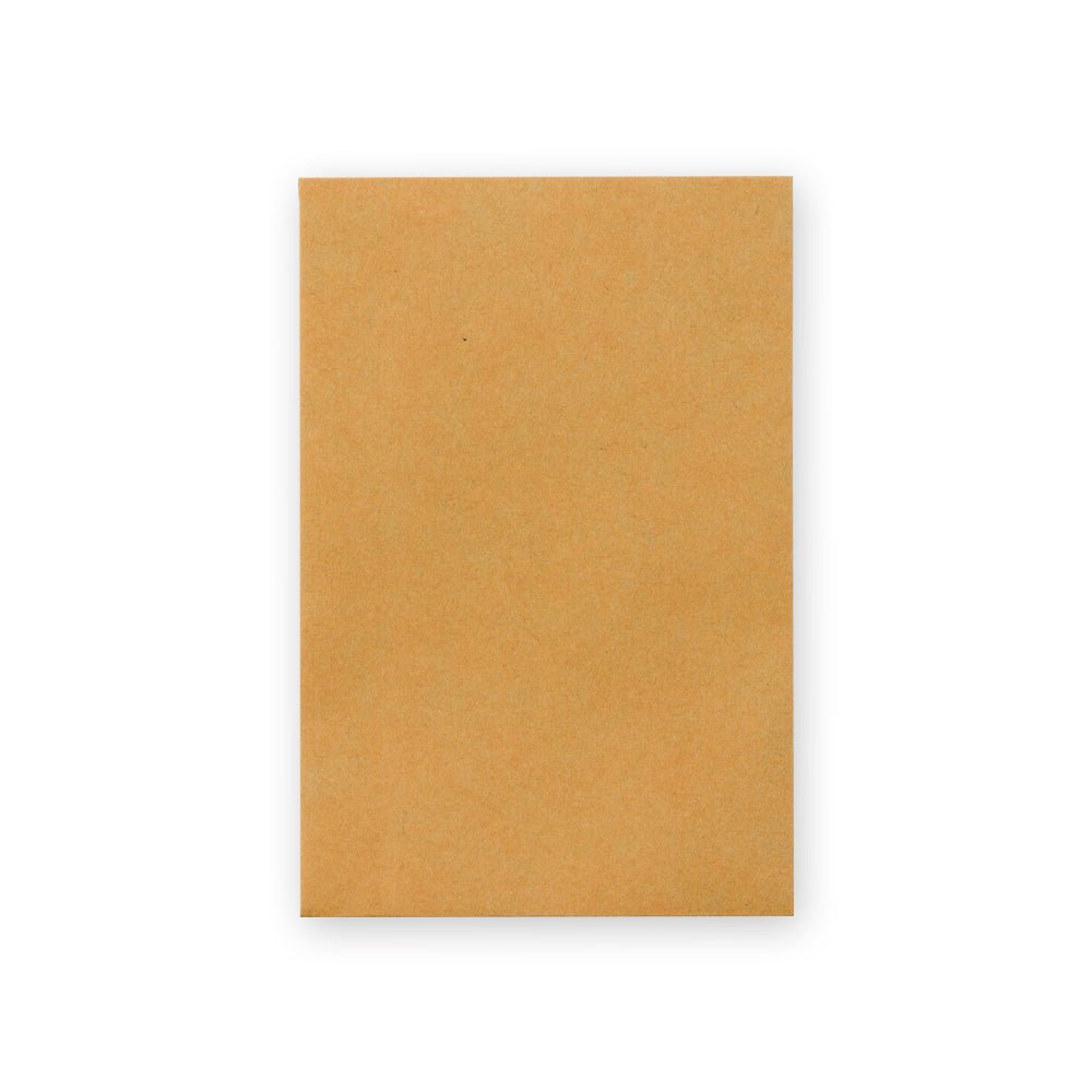 TRAVELER'S COMPANY KRAFT ENVELOPE S Orange Vertical with Button and String Closure