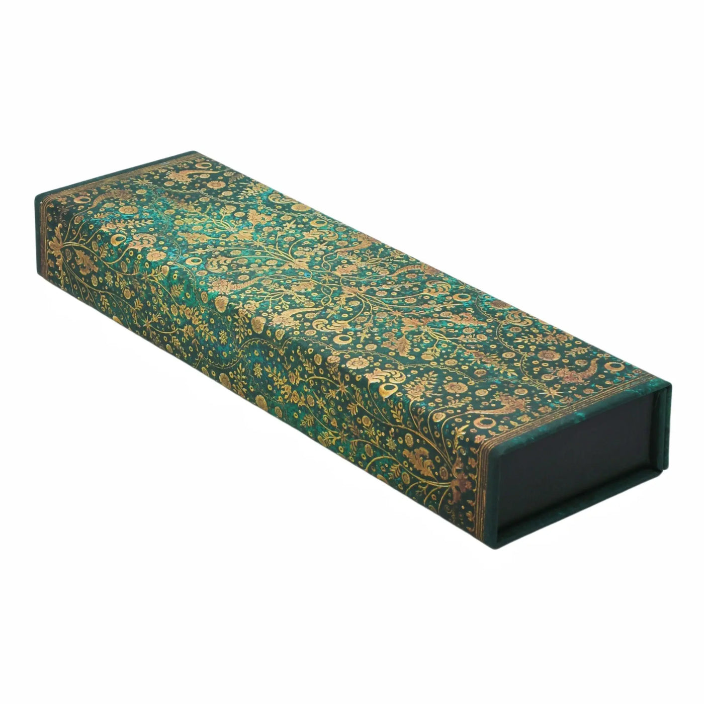 Paperblanks Emerald Flower Pencil Case with Magnetic Lid ...
