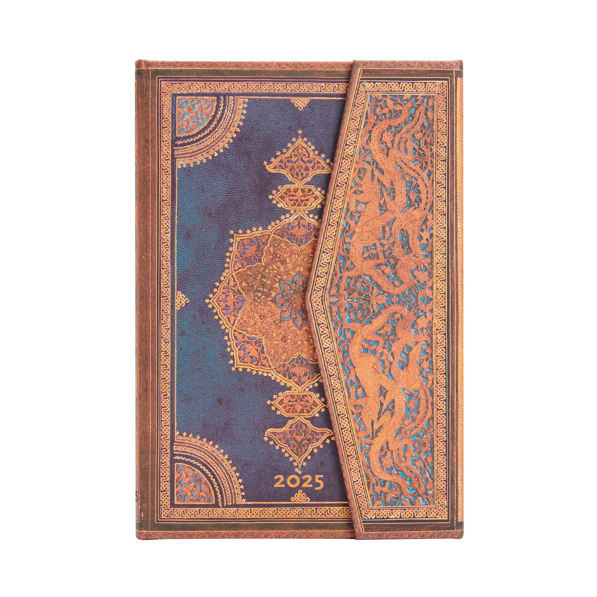 Paperblanks Midi Safavid Indigo 2025 Week-At-A-Time 12M Planner ...