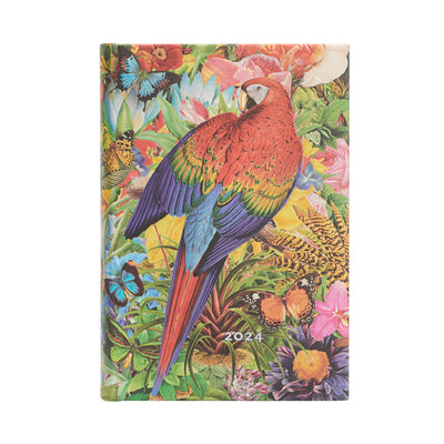 Paperblanks Mini Tropical Garden 2024 Day-At-A-Time Planner