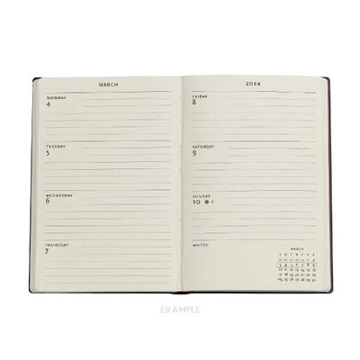 Paperblanks Mini Blue Velvet 2024 Week-At-A-Time Planner