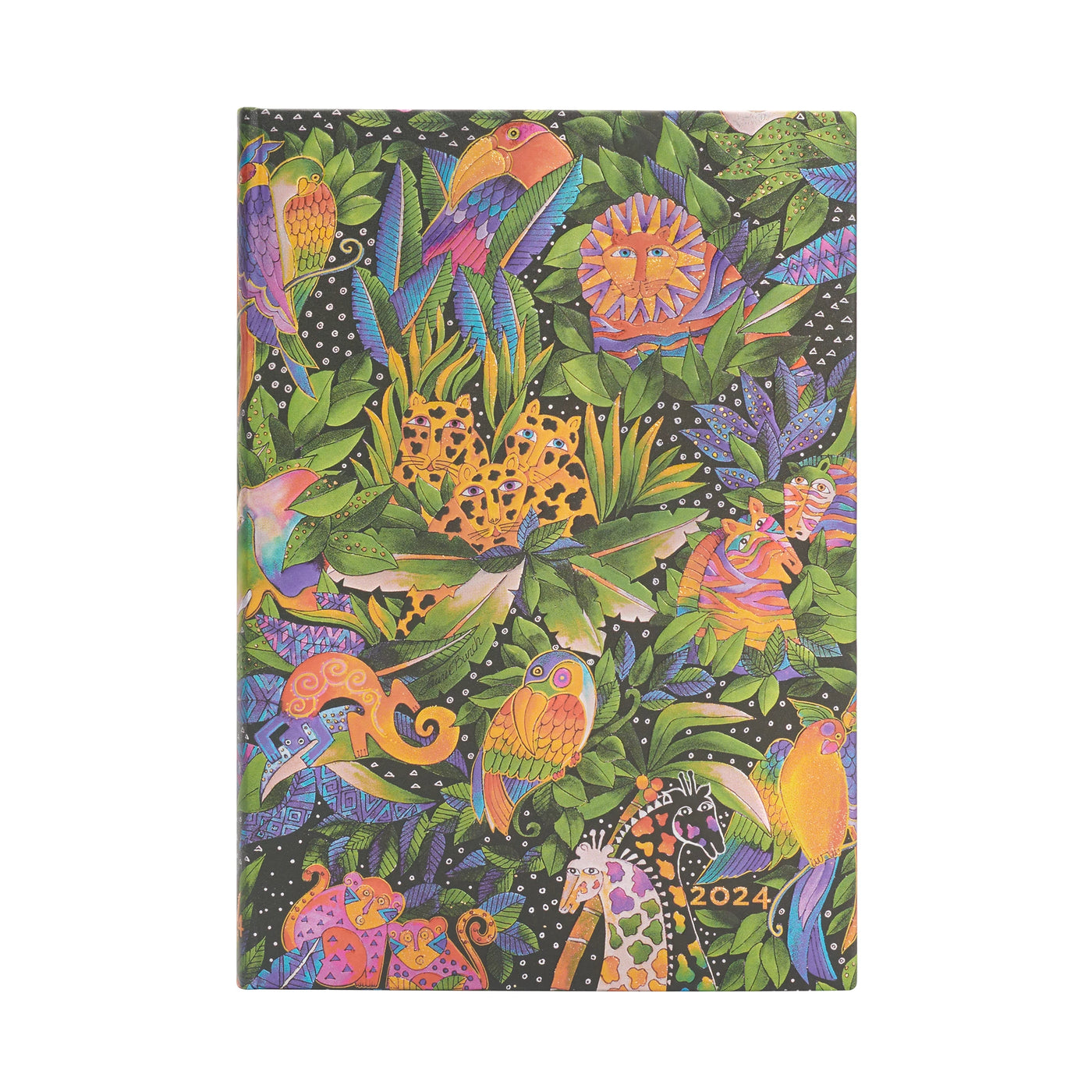 Paperblanks Flexi Midi Jungle Song 2024 Week-At-A-Time Planner