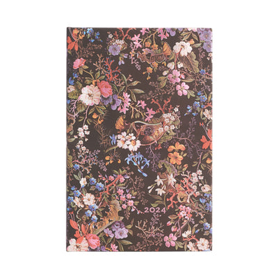 Paperblanks Maxi Floralia 2024 Week-at-a-Time Planner