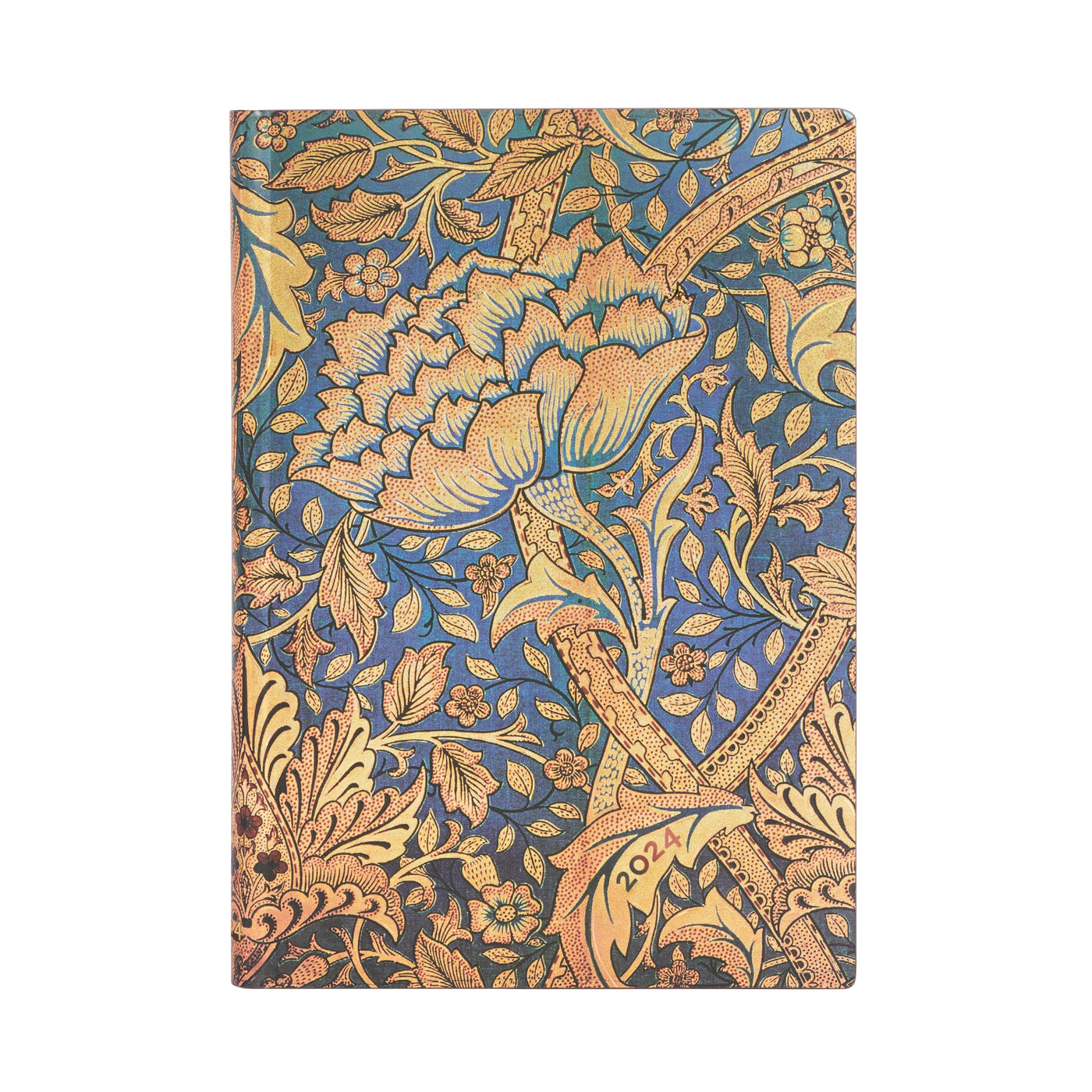 Paperblanks Flexi Midi Morris Windrush 2024 Week-At-A-Time Planner