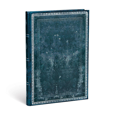 Paperblanks Old Leather Classics, Midnight Steel Midi 5x7 Address Book