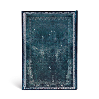 Paperblanks Old Leather Classics, Midnight Steel Midi 5x7 Address Book