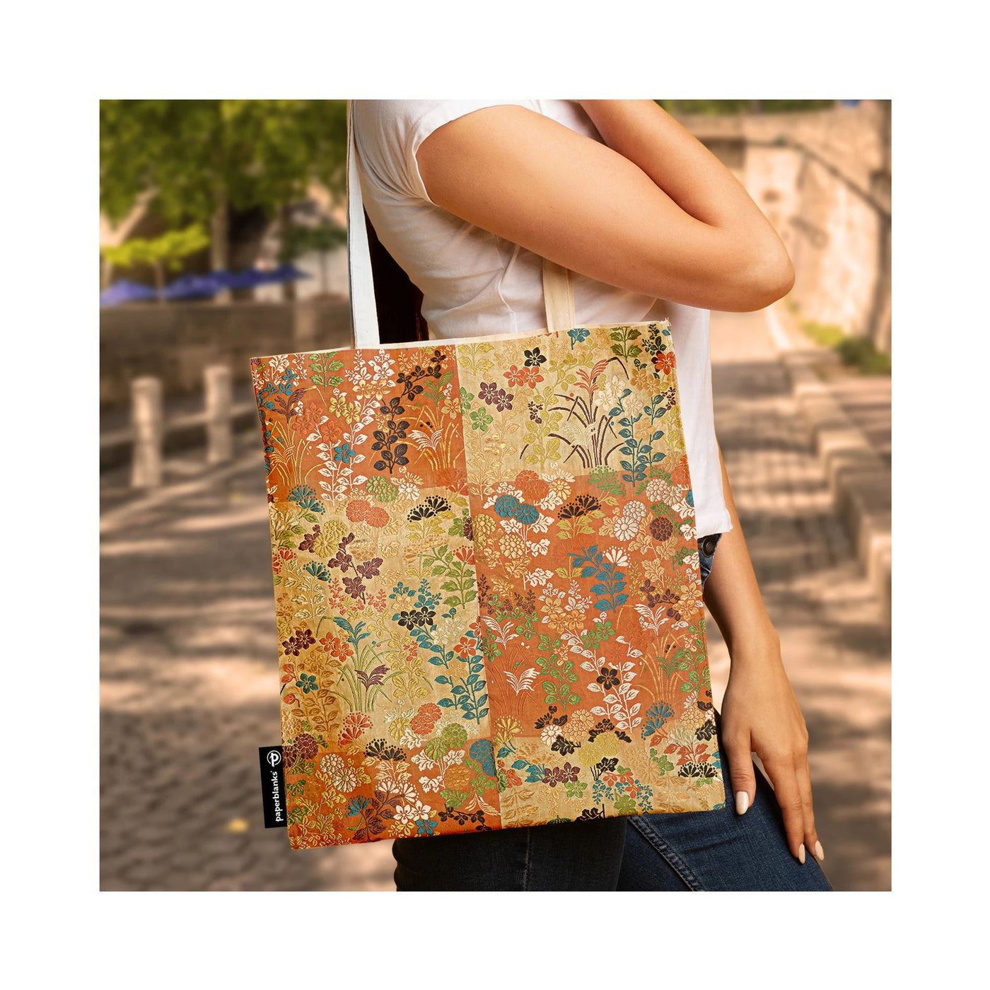 Paperblanks Kara-ori Japanese Kimono Large Canvas Tote Bag