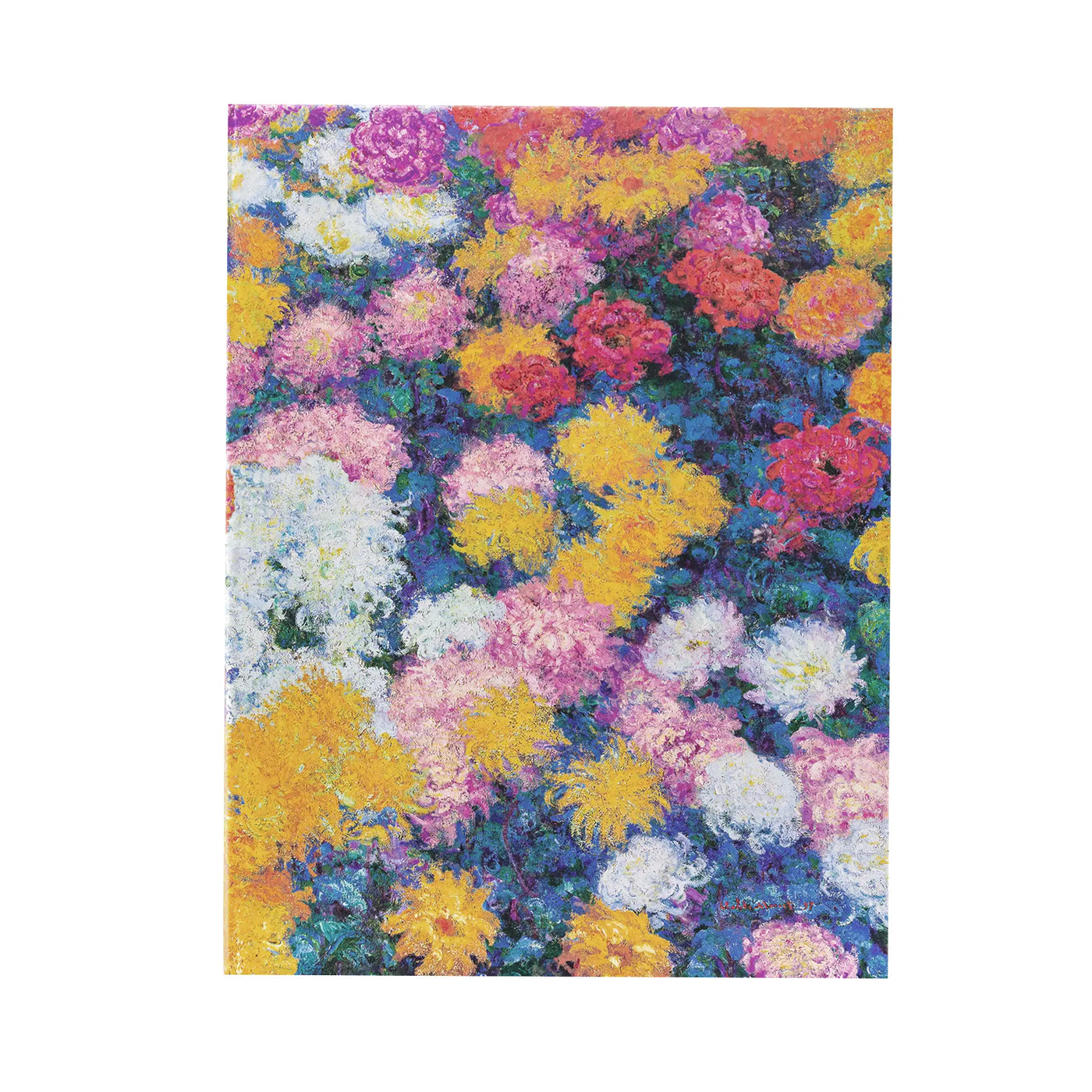 Paperblanks Monet's Chrysanthemums Dot Grid 4.75 x 7 Inch Midi Notebook