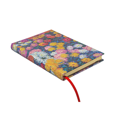 Paperblanks Monet's Chrysanthemums Dot Grid 4.75 x 7 Inch Midi Journal