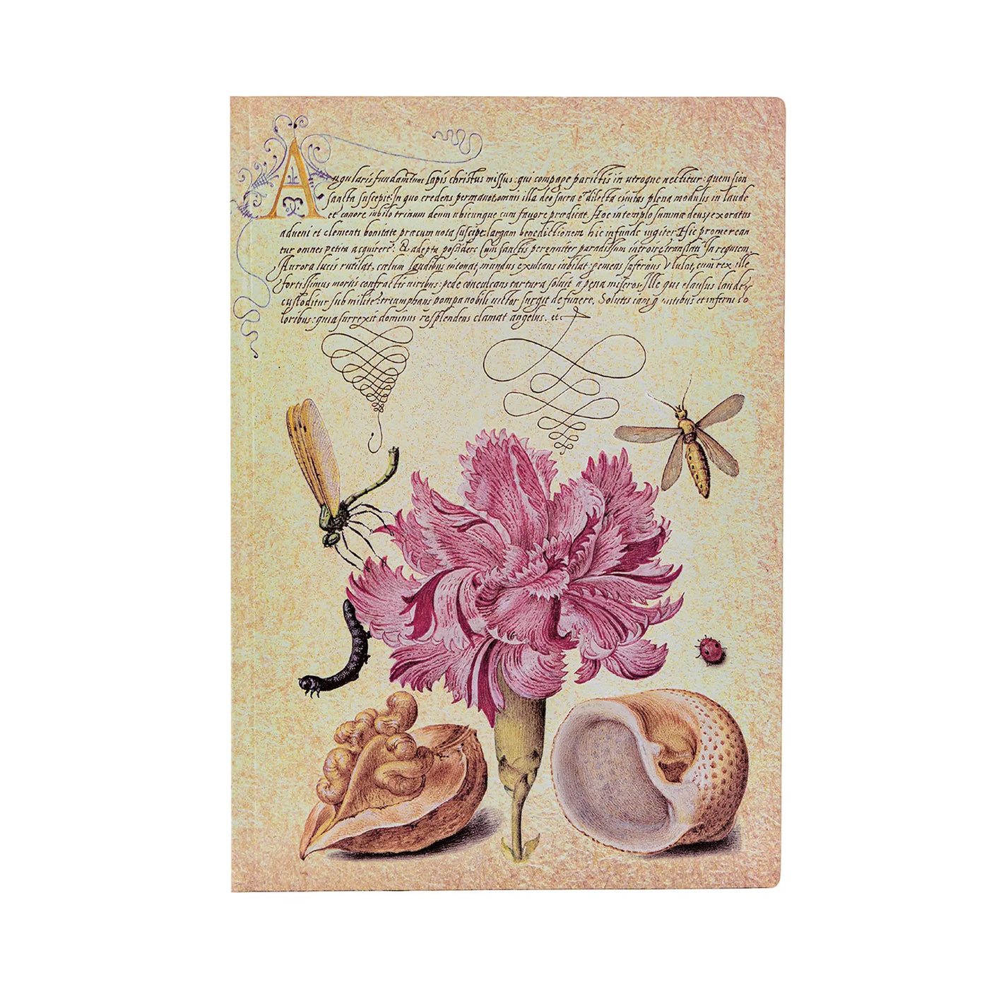 Paperblanks Flexis Mira Botanica Pink Carnation Midi 5 x 7 Inch Journal