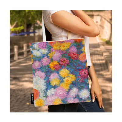 Paperblanks Monet's Chrysanthemum Canvas Bag