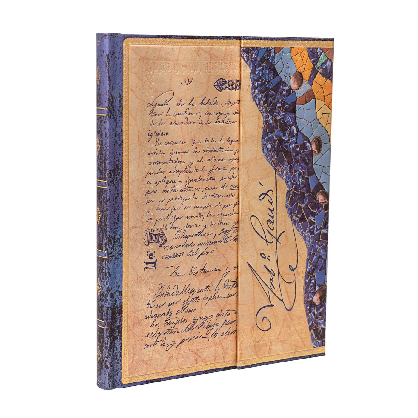 Paperblanks Gaudi, The Manuscripts of Reus Ultra 7x9 Inch Notebook