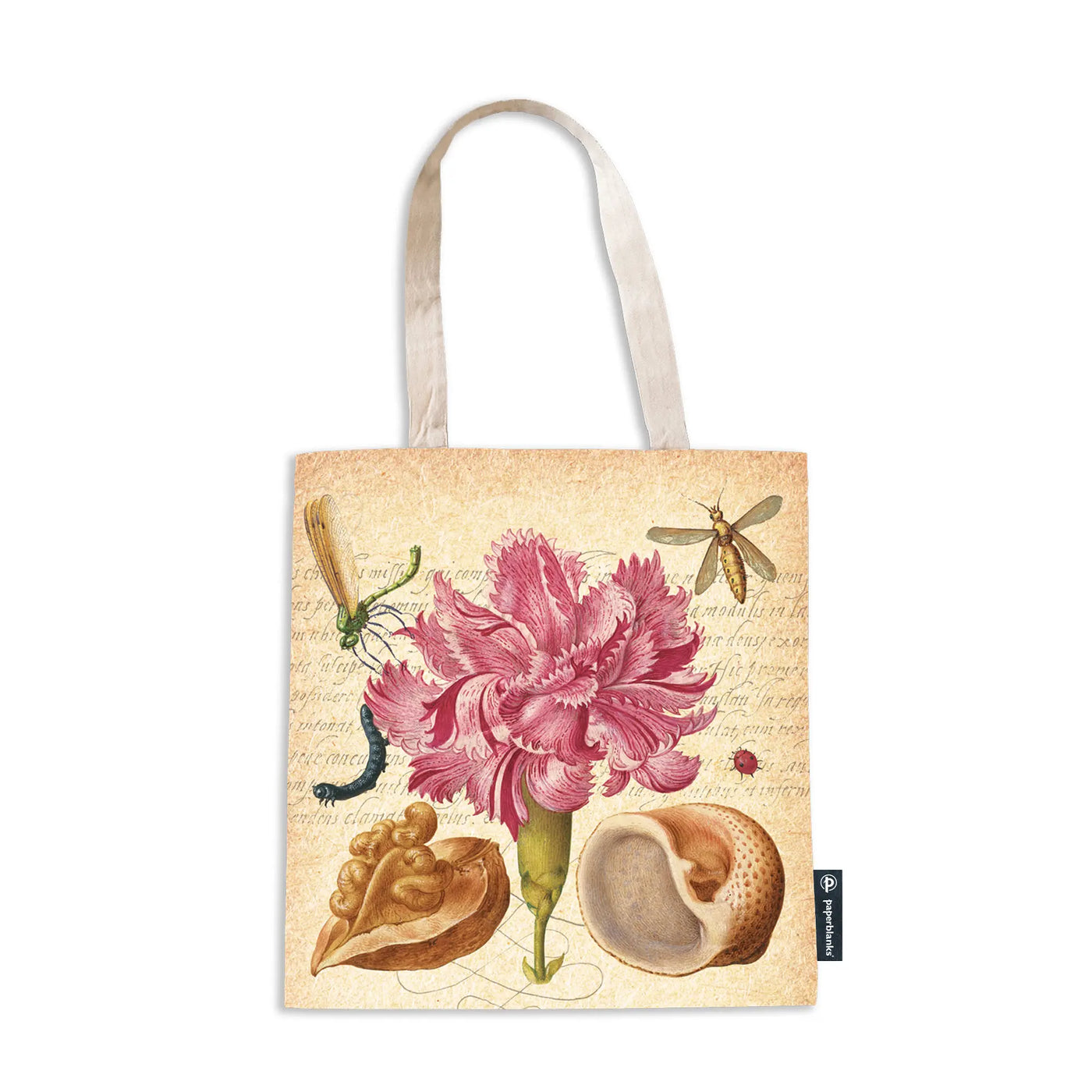 Paperblanks Pink Carnation - Mira Botanica Canvas Tote Bag