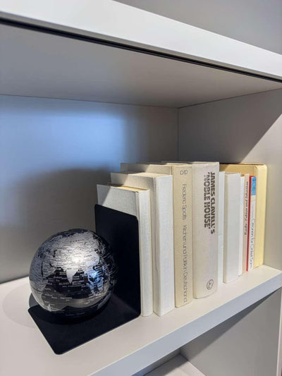 Troika Bookglobe Metal Bookend with Magnetic 6 Inch Globe