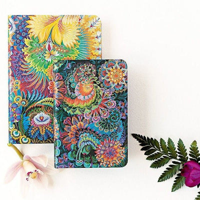 Olena's Garden, Moonlight Mini  3.75 x 5.5 Hard Cover Journal