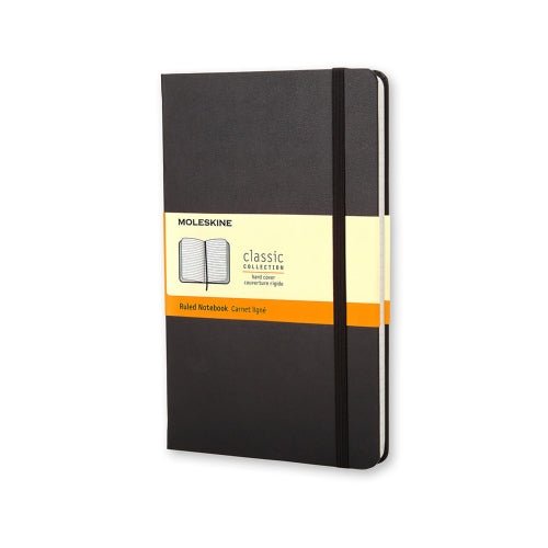 Moleskine Classic Pocket Ruled Notebook Hard Cover Black