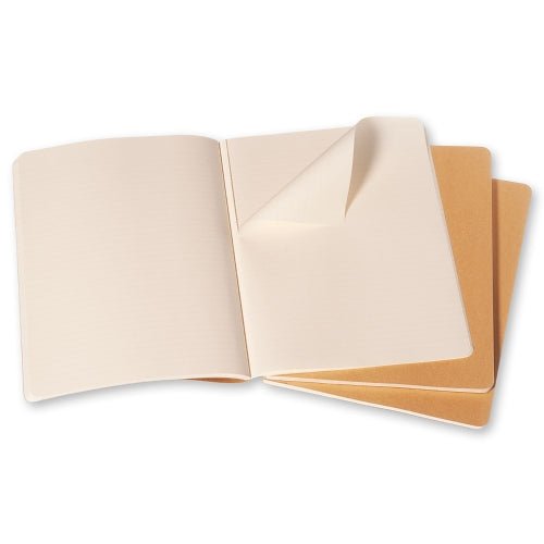 Moleskine Cahier XL Ruled Kraft Cover (set of 3)