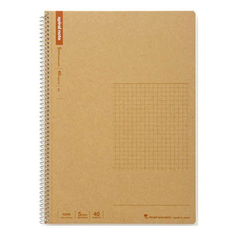 Maruman Mnemosyne Spiral Notebook N246 - B5 Squared 5 MM