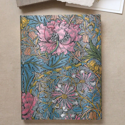 Paperblanks Morris Pink Honeysuckle Ultra 7x9 Inch Journal