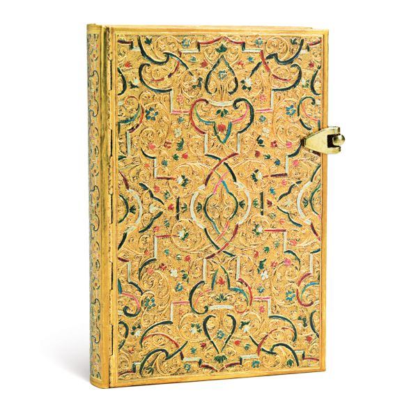 Paperblanks Gold Inlay Mini 4 x 5.5 Inch Lined Journal