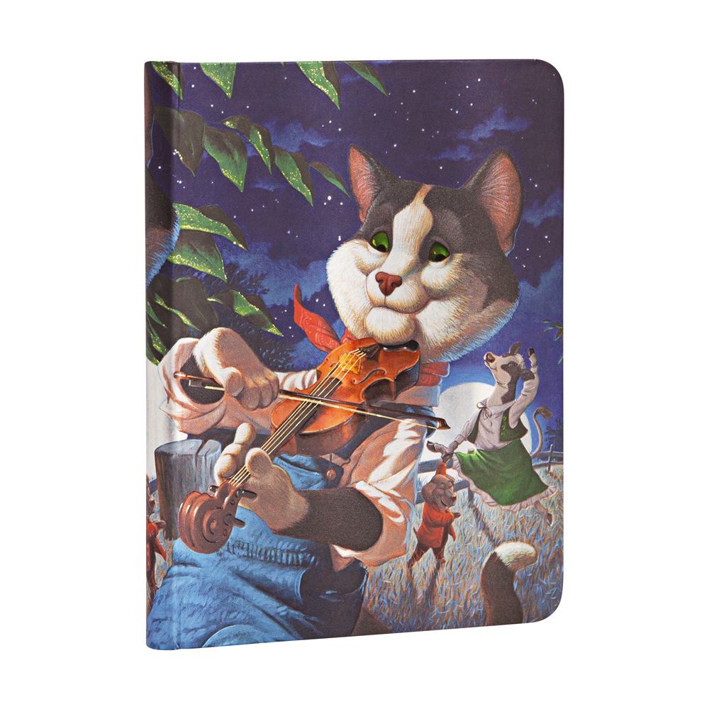 Paperblanks Midi Cat and the Fiddle 4.75 x 6.75 Inch