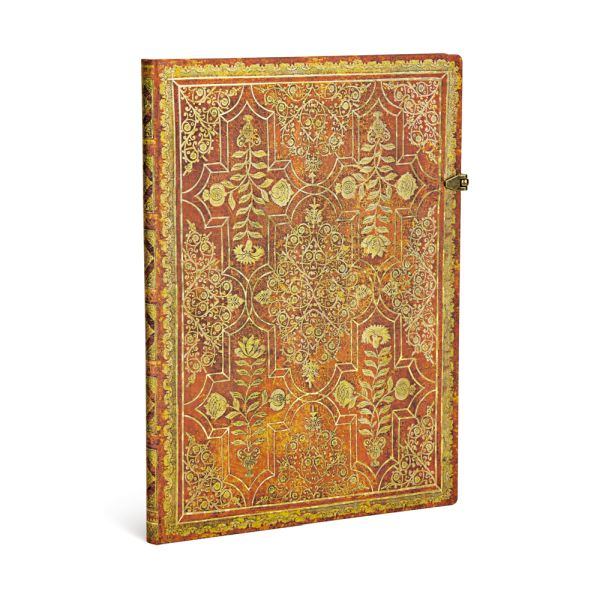 Paperblanks Fall Filigree Persimmon Grande 8.25x11.75 In Journal