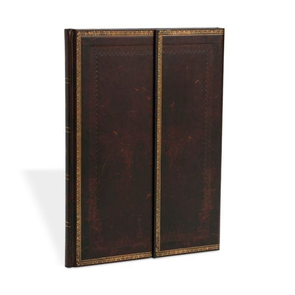 Paperblanks Foiled Flexi Mini Lined Hardcover Journal | Old Leather Collection, 176 Pages, 85 GSM - View #4