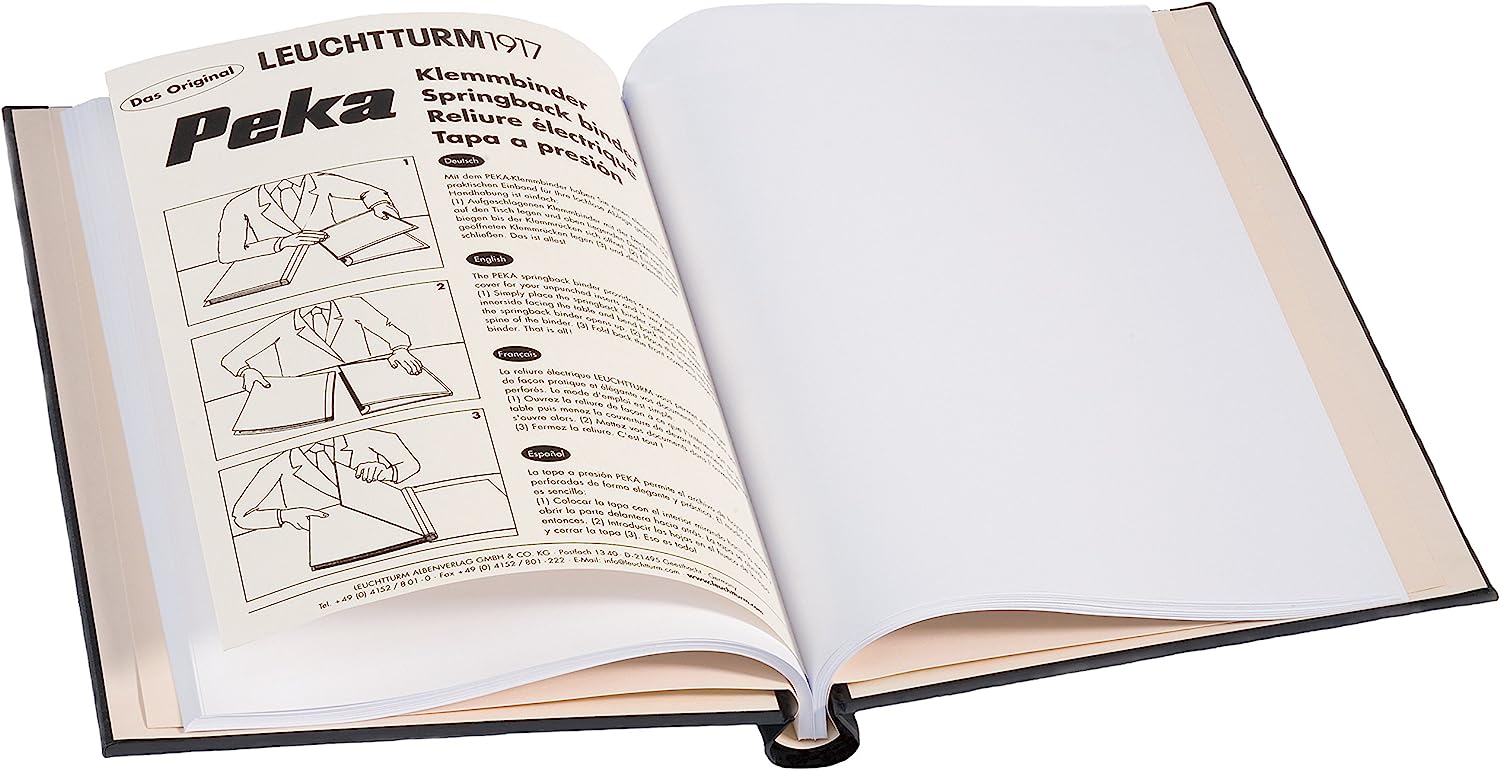 Leuchtturm PEKA Spring Back Binder Organize Loose Leaf Letter Size ...
