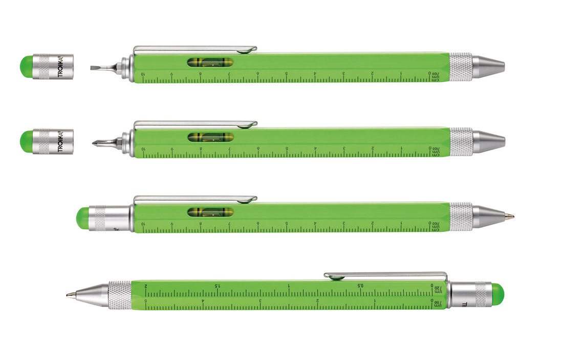 Troika Construction Multi-tool Ballpoint Pen Neon Green