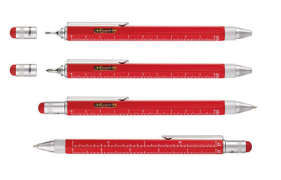 Troika Construction Multi-tool Ballpoint Pen Red