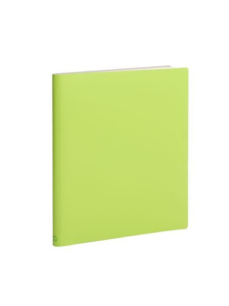 Paperthinks Recycled Leather Extra Large 7 x 9 Inch Notebook Lime