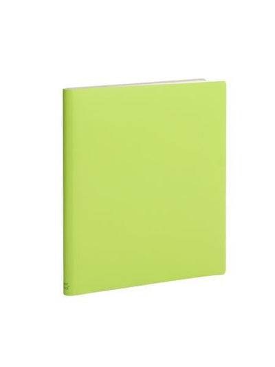 Paperthinks Recycled Leather Extra Large 7 x 9 Inch Notebook Lime