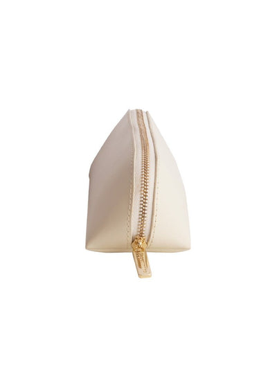 Paperthinks Recycled Leather Pencil Pouch-Ivory - Paperthinks.us