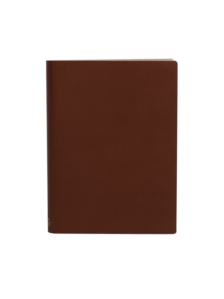 Paperthinks Recycled Leather Large Lined Notebook Tan