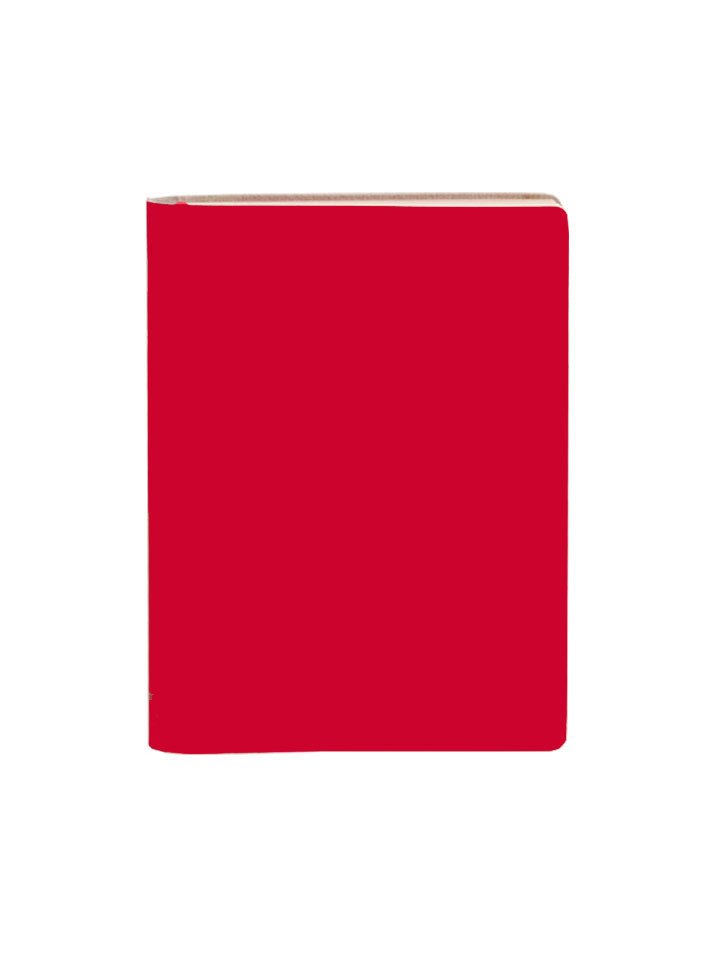 Paperthinks Recycled Leather Large Ruled Notebook Scarlet Red