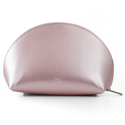 Paperthinks Recycled Leather Cosmetics Pouch -  Rose Gold - Paperthinks.us