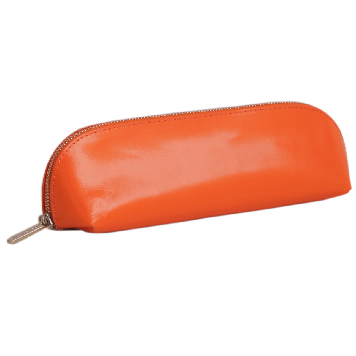 Paperthinks Recycled Leather Pencil Case Tangerine Orange