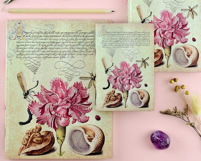 Paperblanks Flexis Mira Botanica Pink Carnation 7 x 9 Inch Ultra Journal