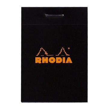 Rhodia Black Head Stapled Notepad No. 10  Graph Paper