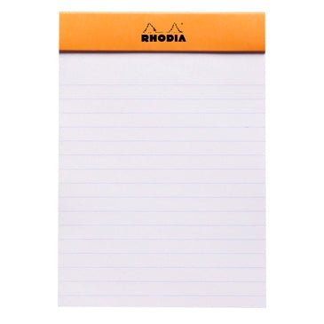 Rhodia Orange Staple Bound Pad No. 13 Lined Paper