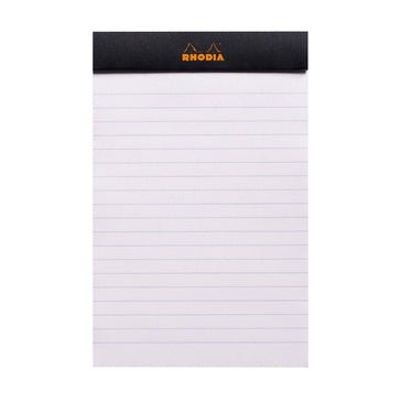 Rhodia Black Staple Bound Pad No. 14 Lined