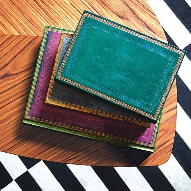 Paperblanks Old Leather Classics Viridian Ultra 7 x 9 Inch Notebook