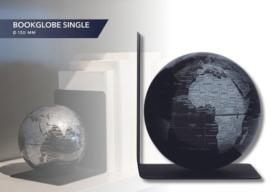 Troika Bookglobe Metal Bookend with Magnetic 6 Inch Globe