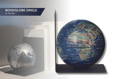 Troika Bookglobe Metal Bookend with Magnetic 6 Inch Globe