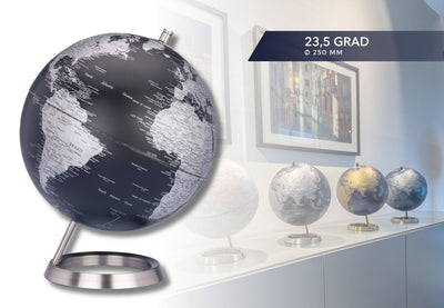 Troika 23.5 Degrees 10 Inch Globe with Relief on Metal Stand